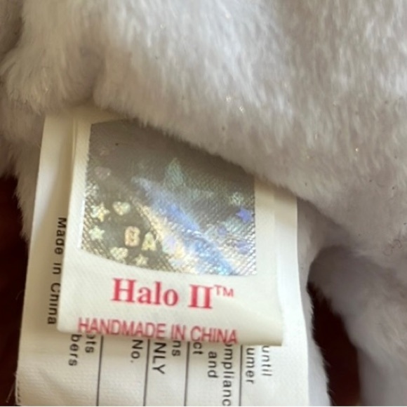 TY Retired Beanie Baby Halo II Gold Wing Angel Bear 2000 Vintage No Hang Tag - Picture 4 of 15